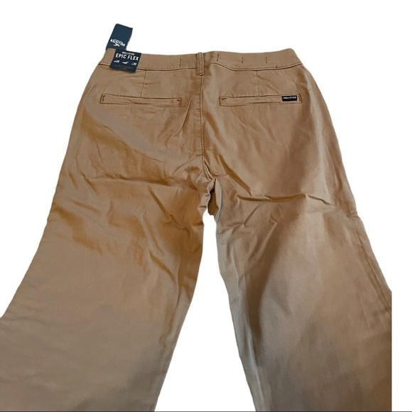 𝅺hollister SLIM STRAIGHT CHINO PANTS dark khaki 28x30 - Picture 12 of 13